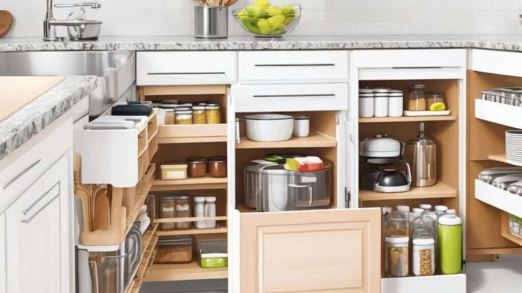 organize kitchen cabinet