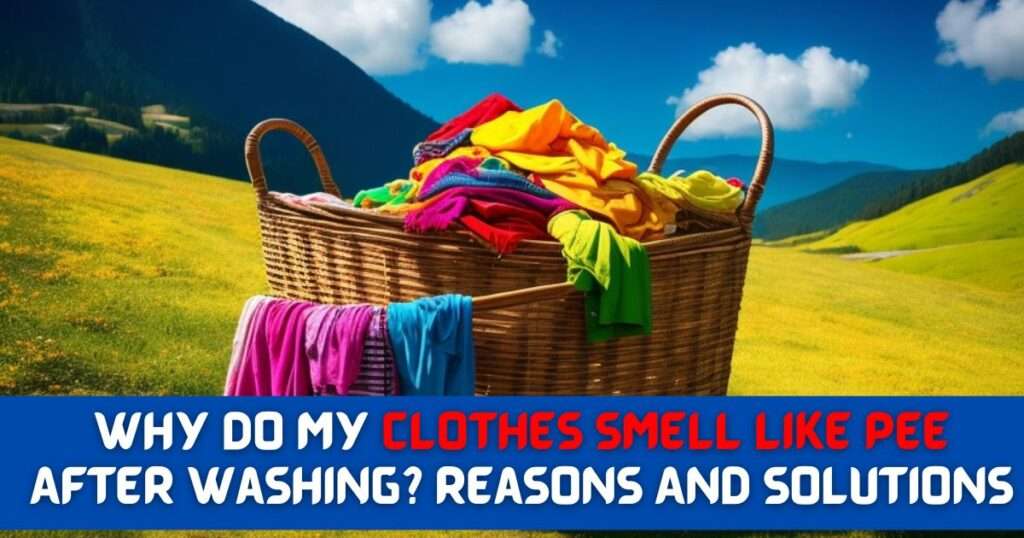 Why Do My Clothes Smell Like Pee After Washing? Reasons And Solutions